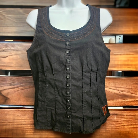 Harley-Davidson Button Up Vest - Picture 1 of 6